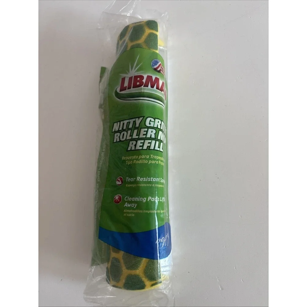 Libman Nitty Gritty Roller Sponge Mop Refill‎ 1 #02011 New